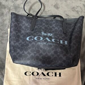 New blue coach tote